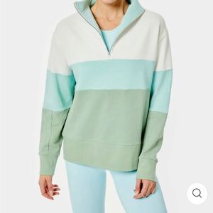 Addison Bay - Filbert Quarter Zip in Multi